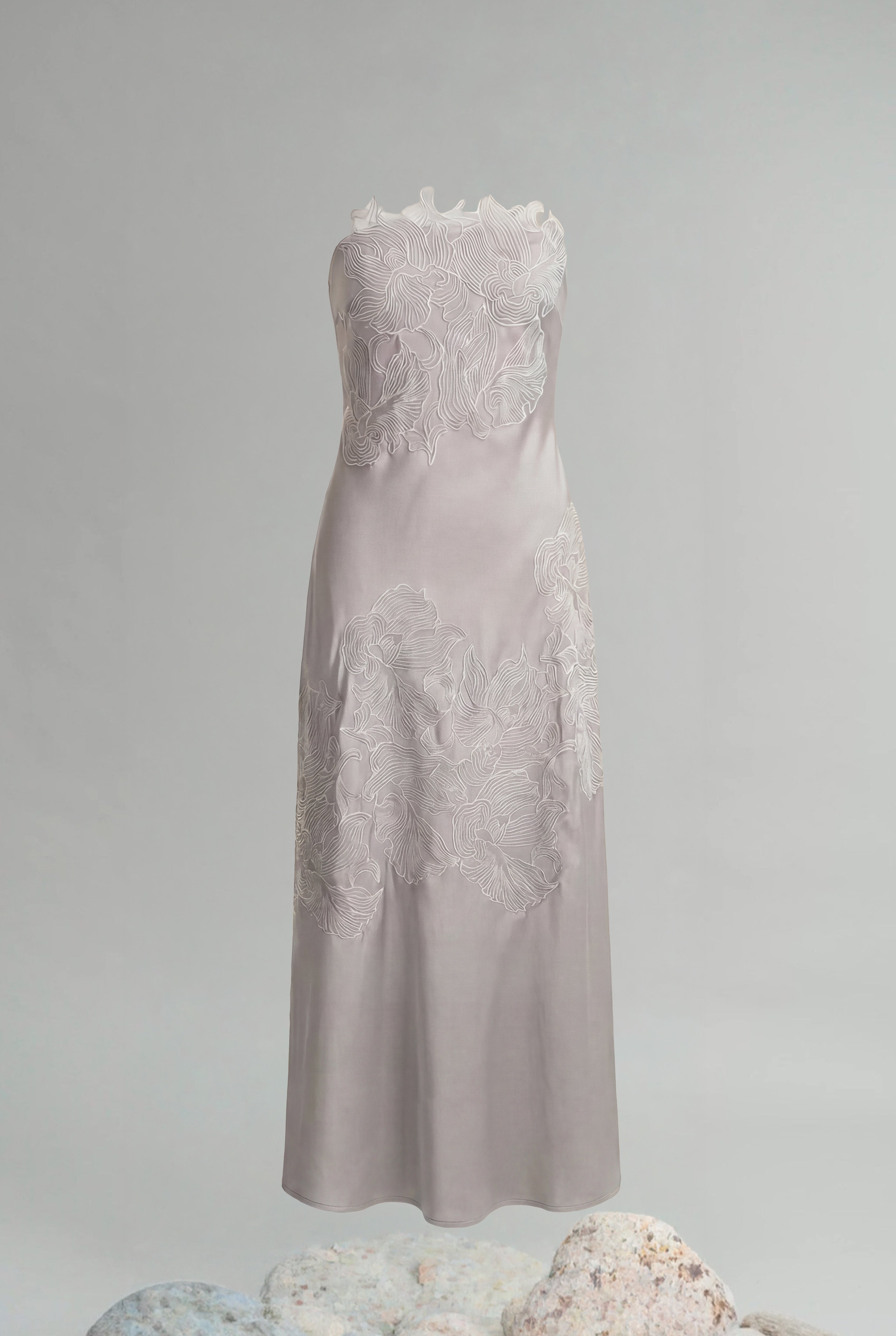 Fragment Satin Dress
