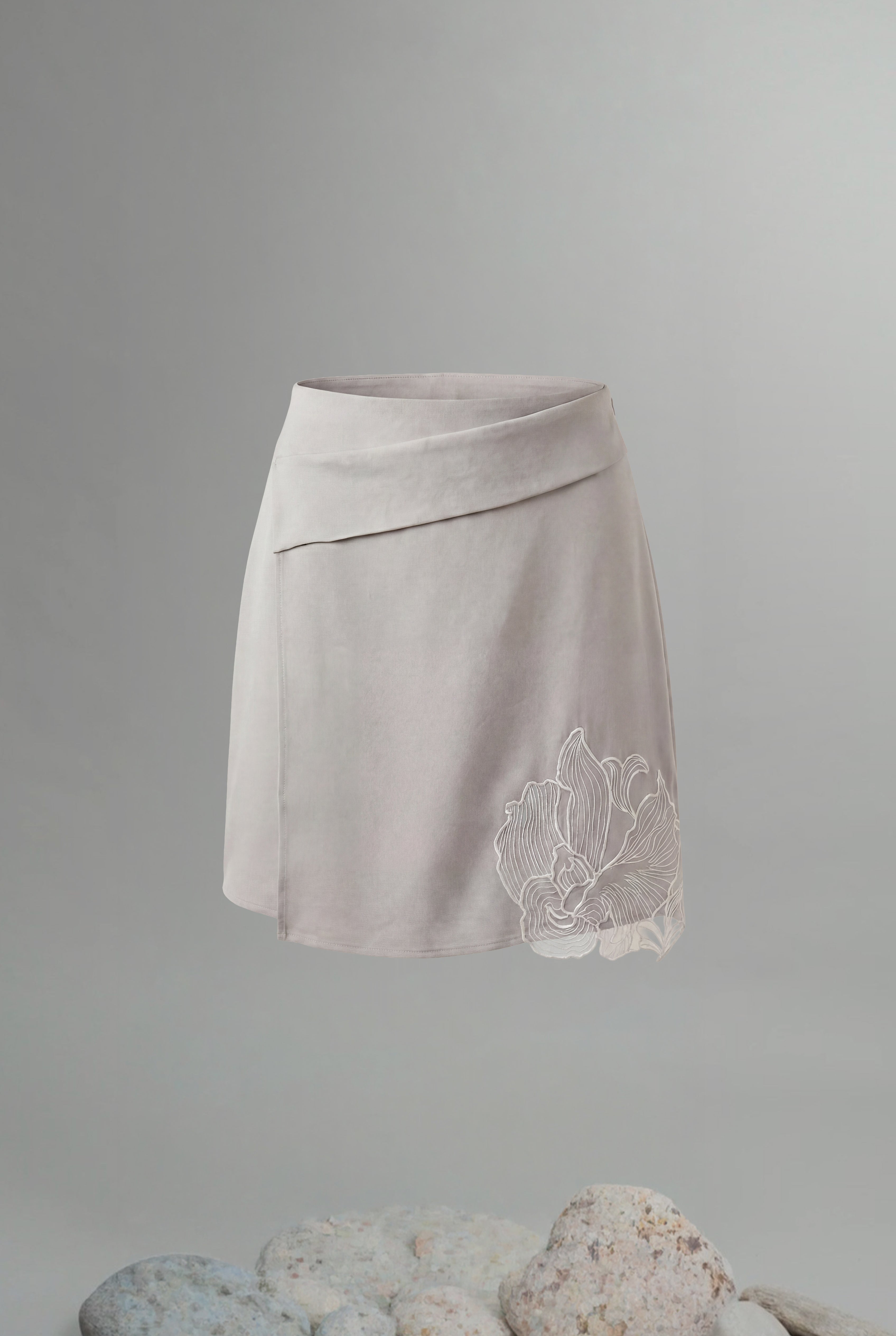 Fragment Satin Skirt