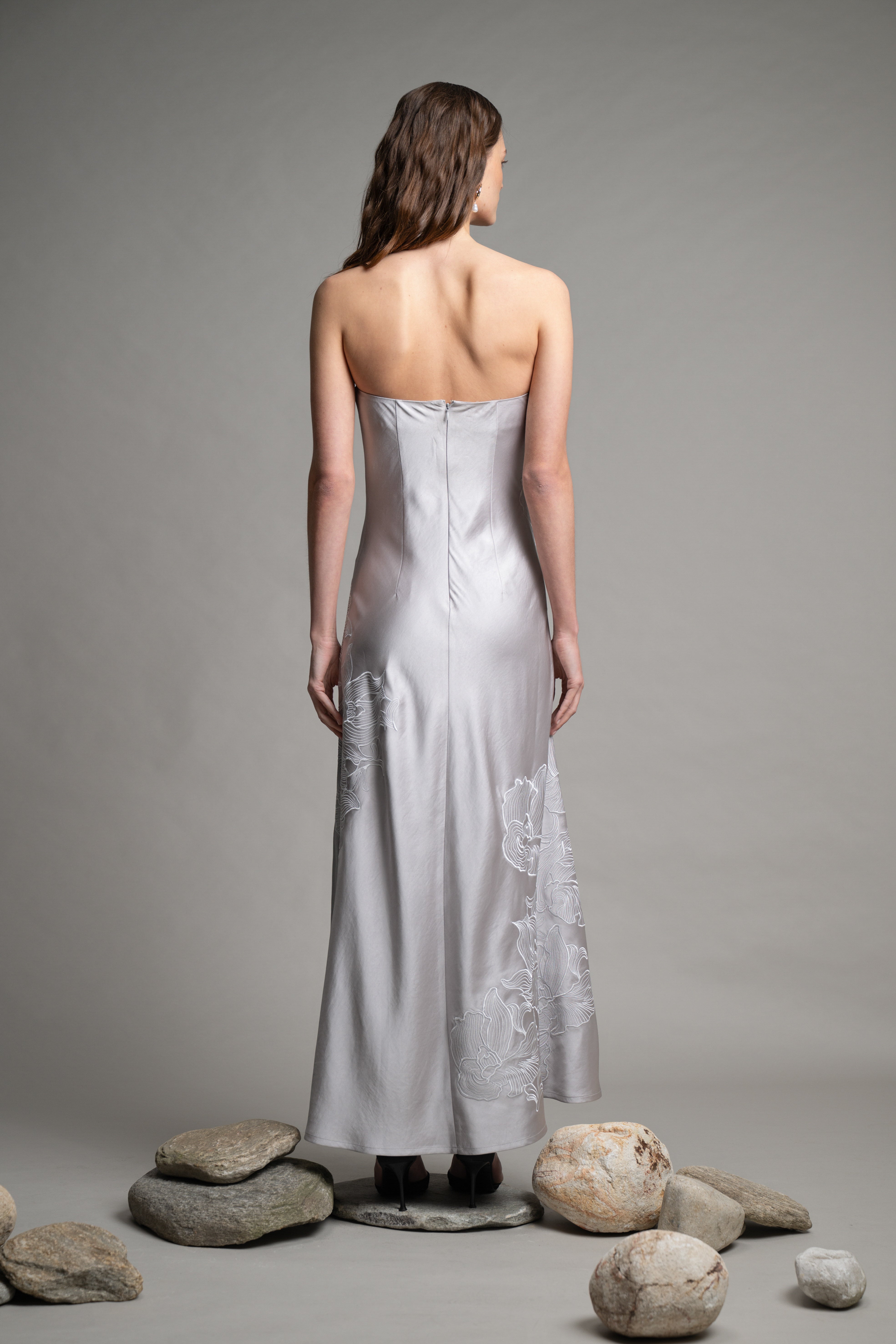 Fragment Satin Dress