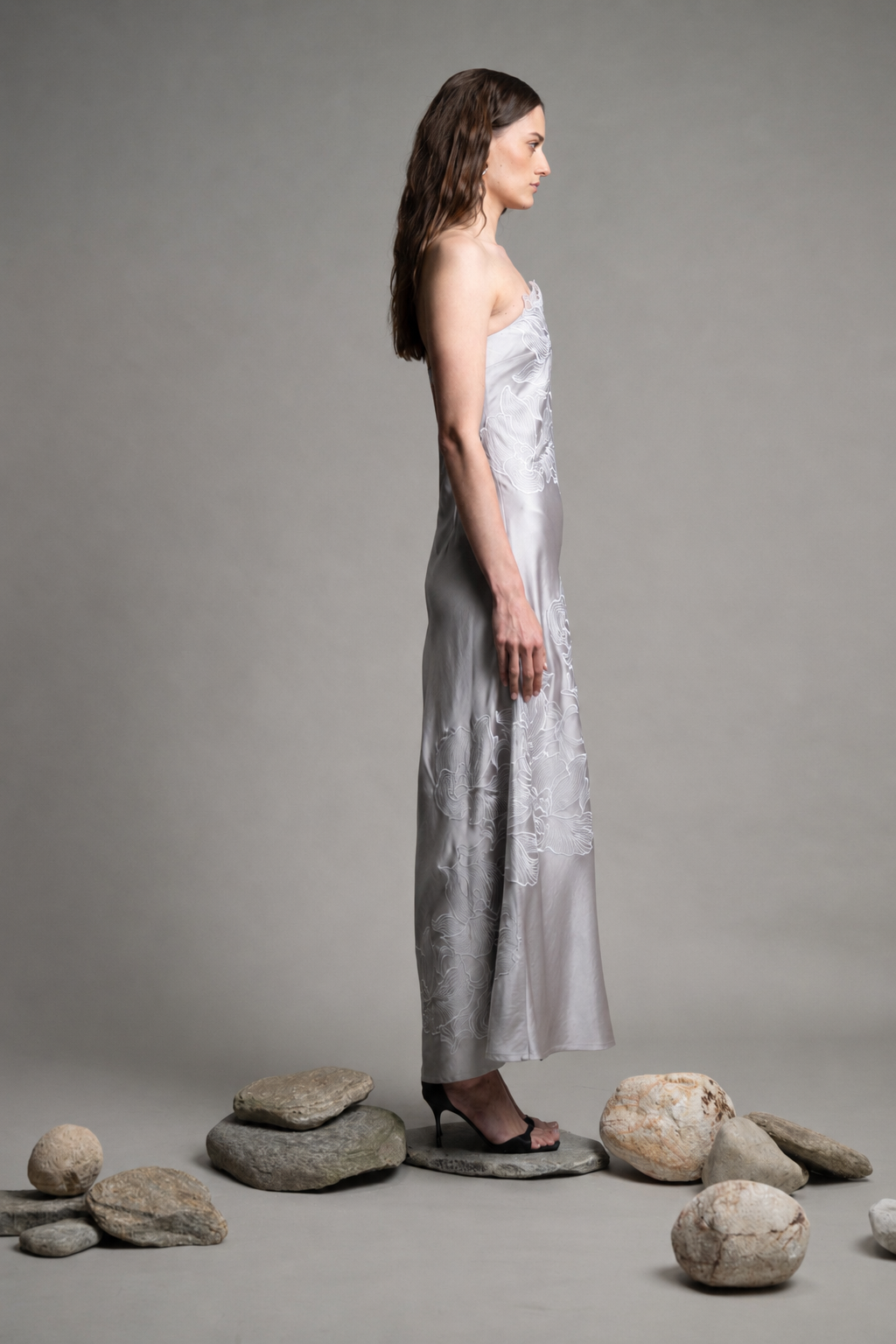 Fragment Satin Dress