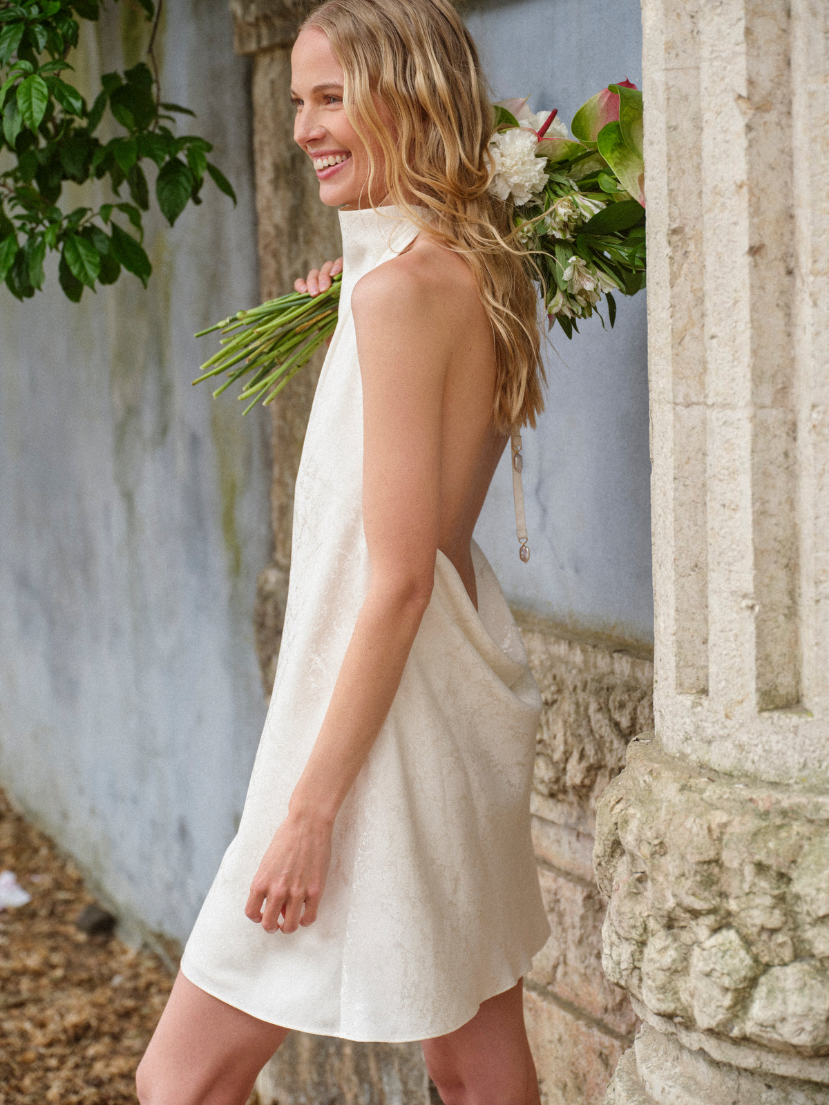 Pearl Satin Dress