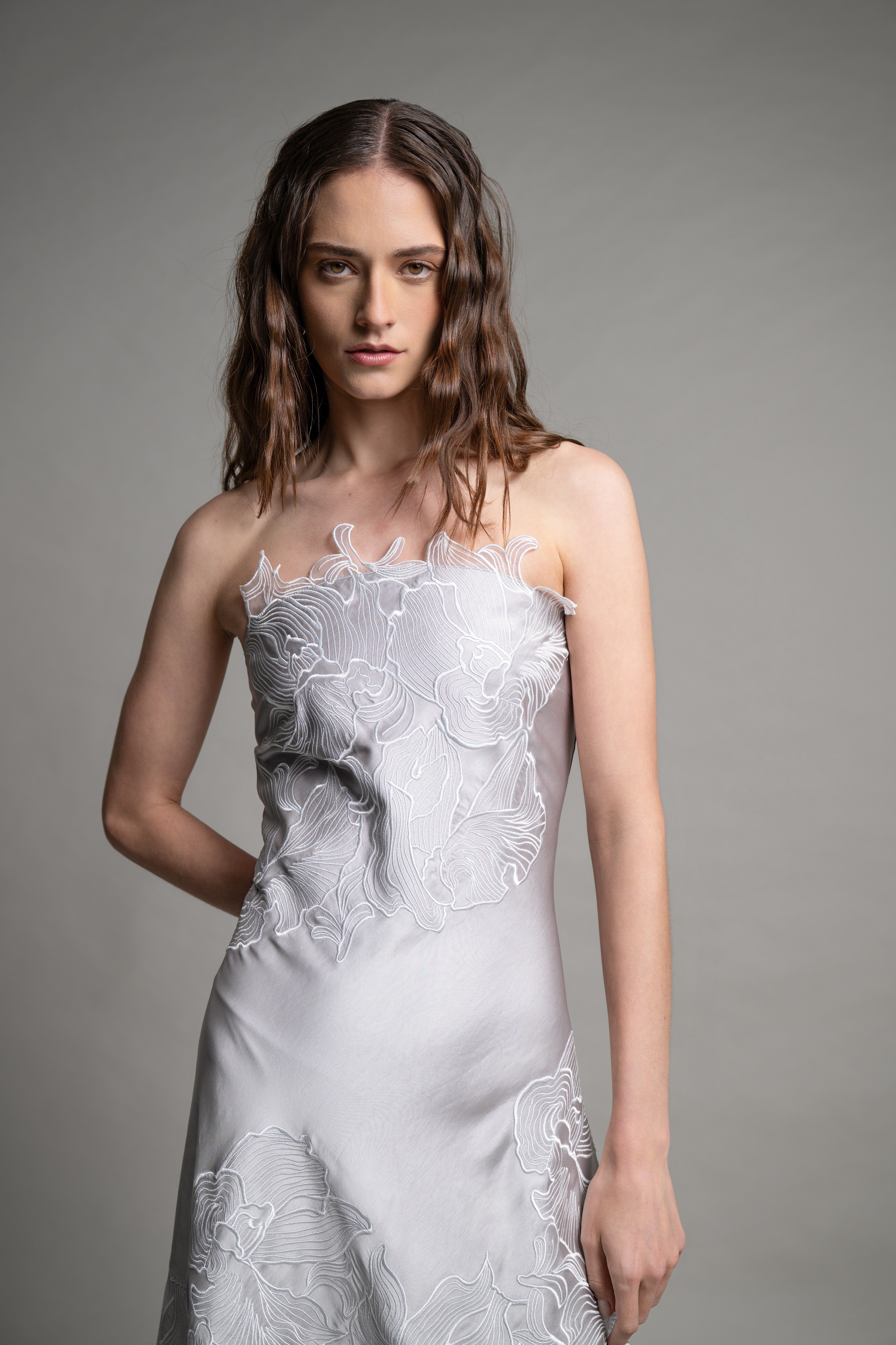 Fragment Satin Dress