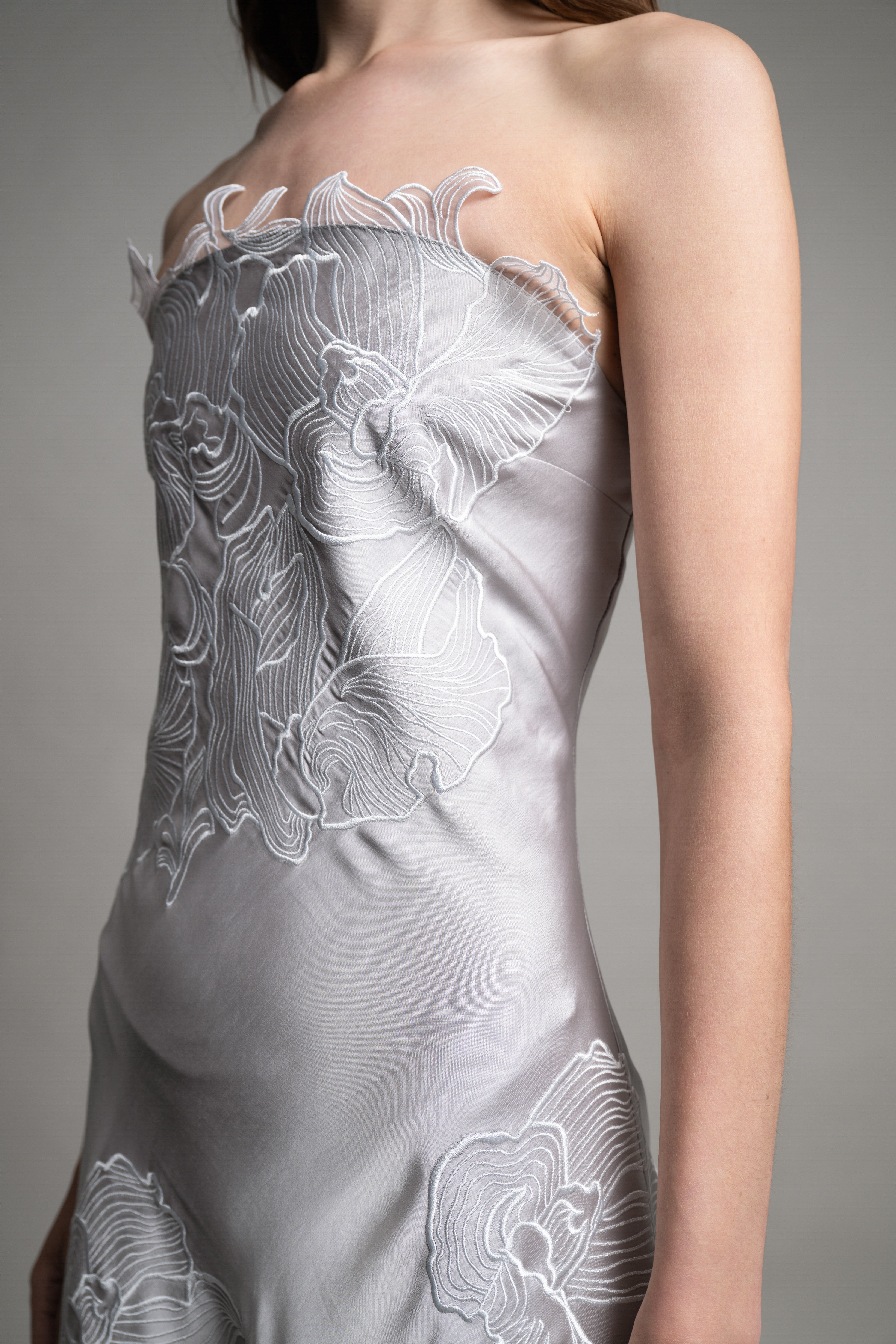 Fragment Satin Dress